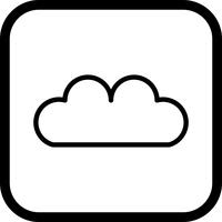 Conception d&#39;icône de nuage vecteur
