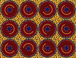 tissu d'impression de cire africaine, ornement ethnique fait à la main pour votre conception, fleurs ethniques afro et éléments géométriques de motifs tribaux. texture vecteur, afrique rayé sans couture textile style de mode ankara vecteur