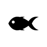 icône de poisson. symbole animal aquatique - modèle de logo vectoriel. vecteur