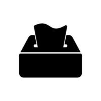 icône de boîte à mouchoirs, illustration vectorielle vecteur