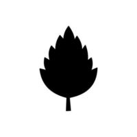 illustration de la silhouette des feuilles vecteur