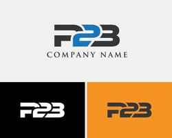 modèle de conception de logo de lettre p2b vecteur