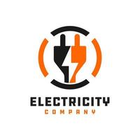 logo de réparation de réseau électrique vecteur