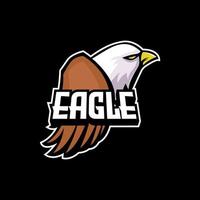 modèle de logo esport aigle vecteur