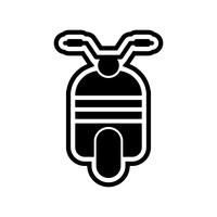 conception d&#39;icône de scooter vecteur