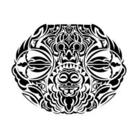 conception de tatouage maori. idée de tatouage vecteur