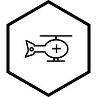 Conception d&#39;icône d&#39;hélicoptère vecteur