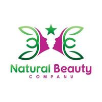 création de logo de beauté naturelle vecteur
