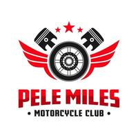 conception de logo de communauté de club de moto vecteur