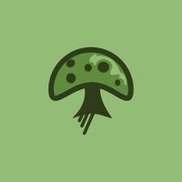 logo de champignon, vecteur de champignon d'illustration