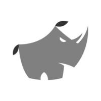 rhinocéros logo icône symbole vecteur conception graphique