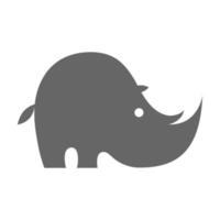 rhinocéros logo icône symbole vecteur conception graphique