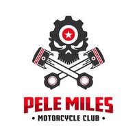 conception de logo de communauté de club de moto vecteur