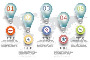 Infographie conception de vecteur et icônes marketing