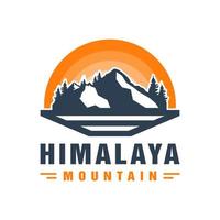 logo vectoriel de montagne himalayenne