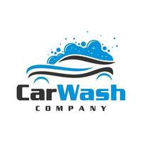 création de logo de lavage de voiture vecteur