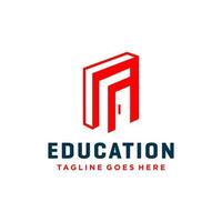 création de logo moderne pour l'éducation vecteur