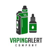 création de logo de vape électrique et d'huile vecteur