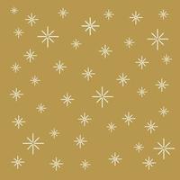 le motif des étoiles scintille. fond de formes célestes pour les textiles pour enfants à la mode. belle texture de papier kraft. étoiles de griffonnage sur fond d'or. illustration vectorielle vecteur