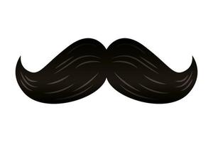icône d'accessoire masculin moustache élégante vecteur