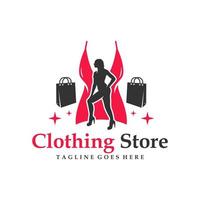 logo de magasin de vêtements pour femmes modernes