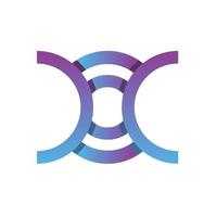 monogramme logo lettre doc vecteur
