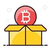 récompense et cadeau blockchain vecteur