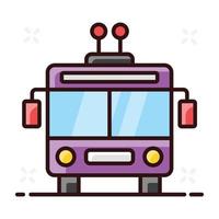 conception d'icône de tramway électronique