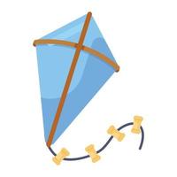 conception d'icône de cerf-volant en papier en plein air vecteur