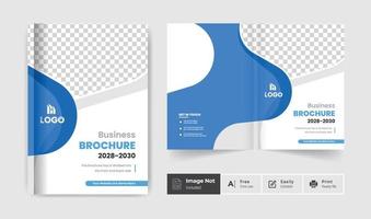 affaires brochure conception couverture modèle coloré créatif moderne bi pli brochure présentation corporative thème abstrait utilisation pour polyvalent vecteur