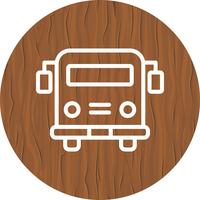 Autobus scolaire Icon Design vecteur