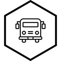 Autobus scolaire Icon Design vecteur