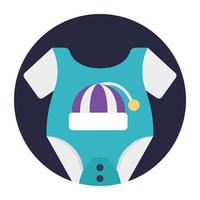 concepts de tenue de bébé vecteur