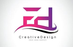 création de logo de lettre fh fh. icône créative lettres modernes logo vectoriel. vecteur