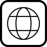 conception d&#39;icône de globe vecteur