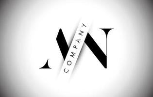 un logo de lettre avec une coupe d'ombre créative et une conception de texte superposée. vecteur