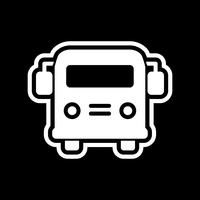 Autobus scolaire Icon Design vecteur