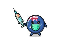 illustration du drapeau australien pour lutter contre le virus vecteur