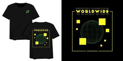 streetwear t shirt design illustration vecteur du monde entier