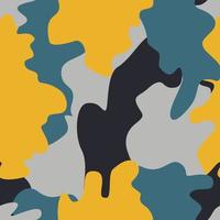 fond de motif de camouflage sans couture coloré vecteur