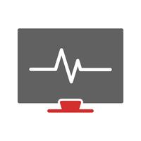 conception d&#39;icônes ecg vecteur