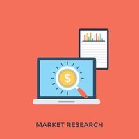 concepts d'étude de marché vecteur