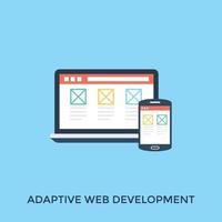 développement web adaptatif vecteur