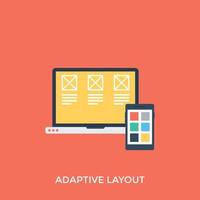 concepts de mise en page adaptative vecteur