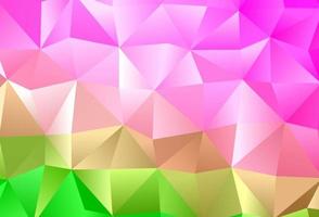 couverture low poly vecteur rose clair et vert.