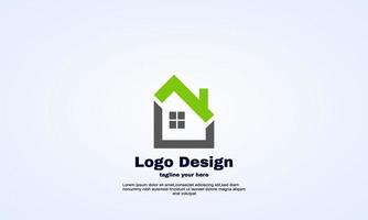 vecteur, immobilier, contour, logo, conception, maison, maison vecteur