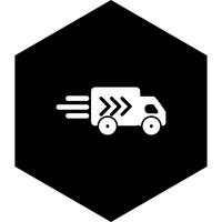 Conception d&#39;icône de camion de livraison vecteur