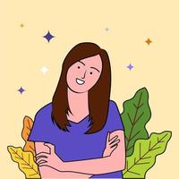 illustrations de personnages plats, bonnes pour les sites Web et autres vecteur