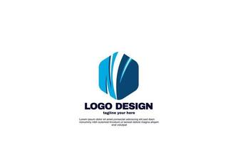 logo d'entreprise de polygone abstrait vecteur
