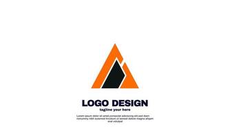 abstrait créatif entreprise entreprise entreprise simple idée conception triangle logo élément marque identité conception modèle coloré vecteur